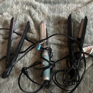 Hair Styling Tools Set - Black and Silver